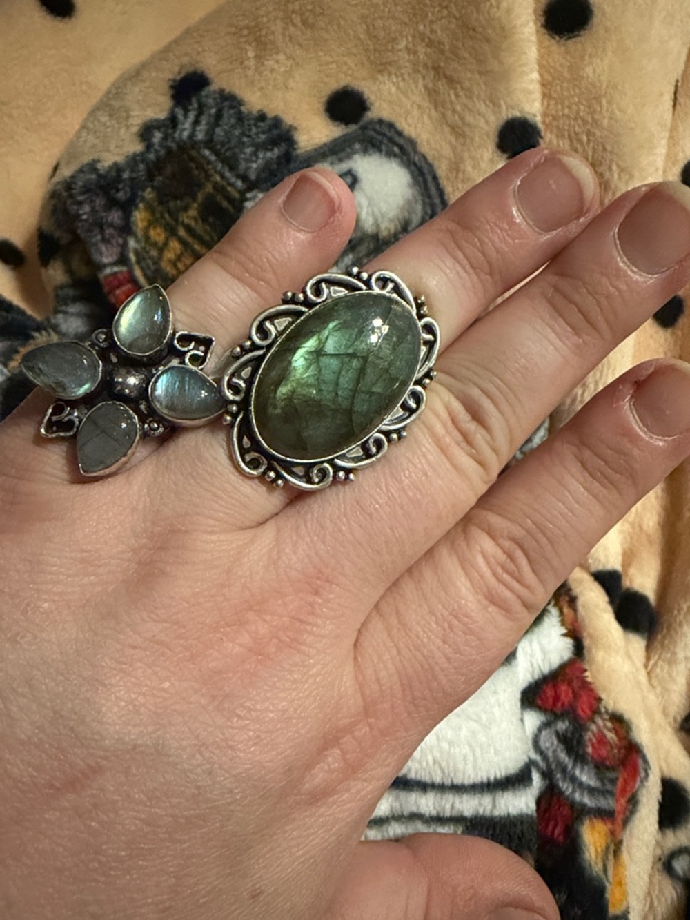 Sizes 9-11 Labradorite Rings - Picture 9 of 9